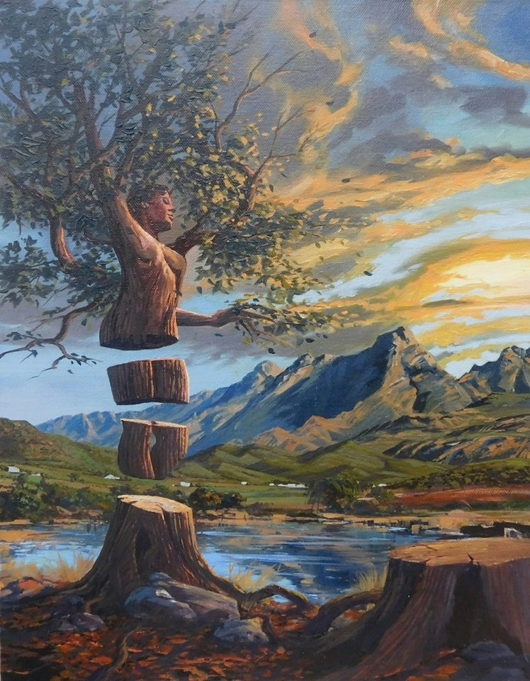 Original surreal oil painting